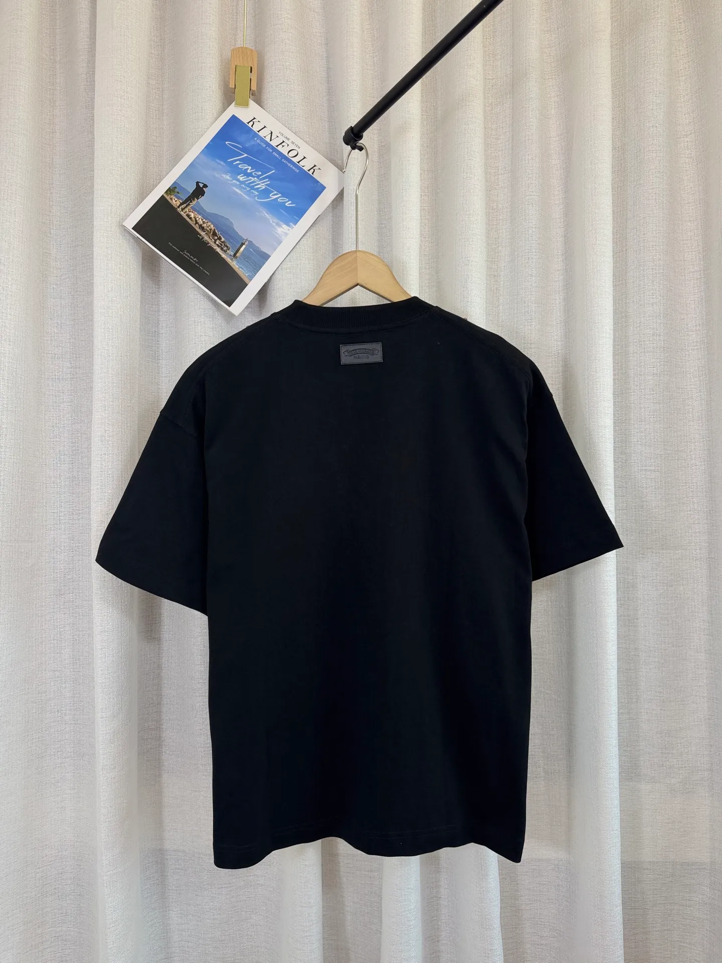 P210 ch high version Chrome Hearts 2025 spring and summer new horseshoe cross printed pearl compass short-sleeved T-shirt, fabric: 26 double yarns, 320 grams weight, pearl necklace Printing process: pearl necklace Color: black white Size: S M L XL Style number: 5168